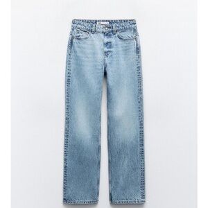 Zara high rise mid blue jean size 28 (US 6) brand new never worn
